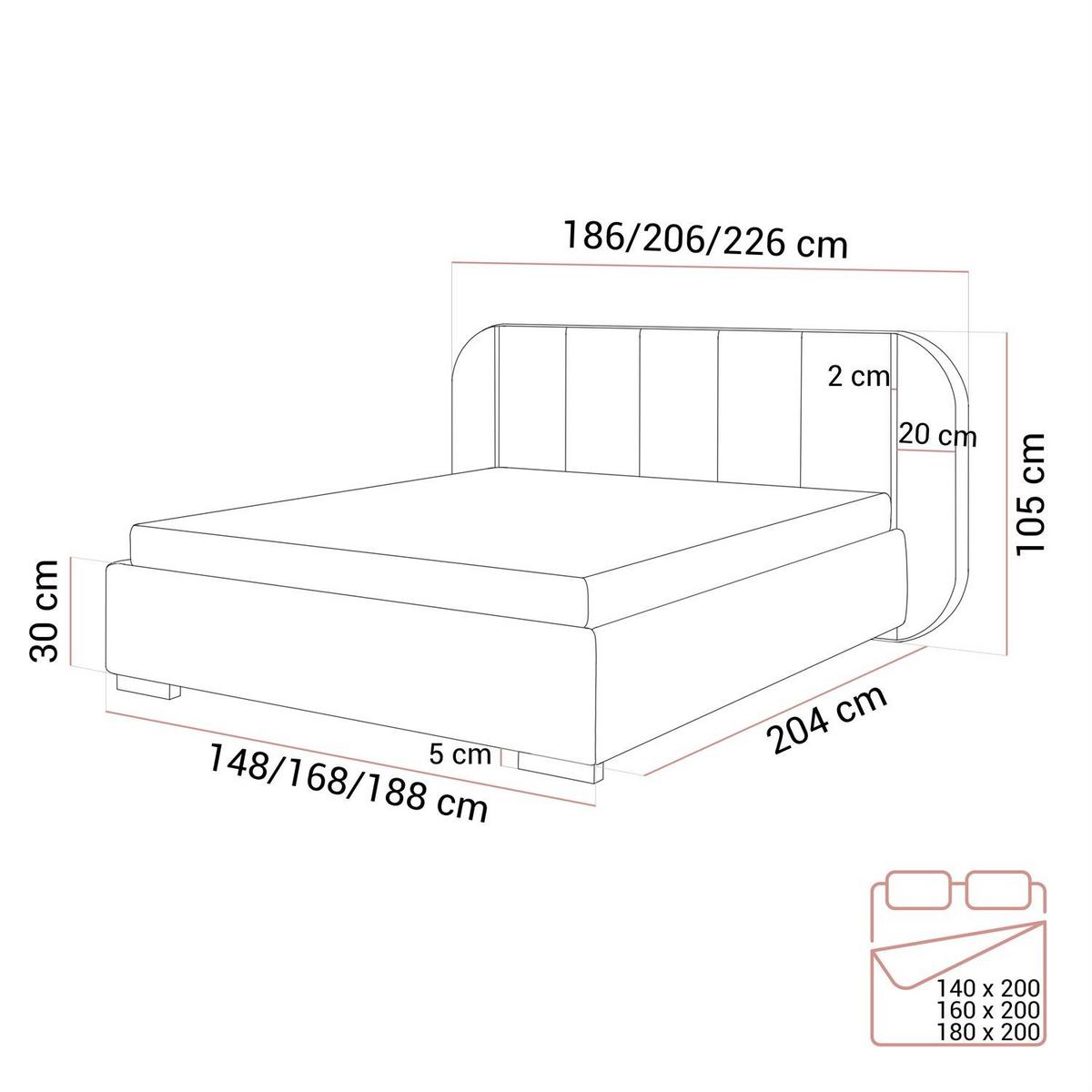 BETT AMARA SILVER 160x200 gepolstert mit Stauraum und Lattenrost, Royal Velvet 251 - Grau, Textil (160/200cm) - Lookway
