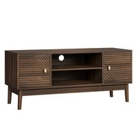 SIDEBOARD Holzdekor mit Türen und Schubladen - Braun, Holzwerkstoff (110/48/40cm) - Urban Meuble