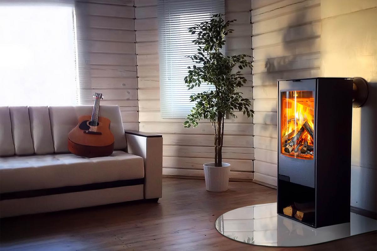 GLASPLATTE für Kamin 100x100 cm - Grau, Glas (100/100/0.4cm) - TULUP