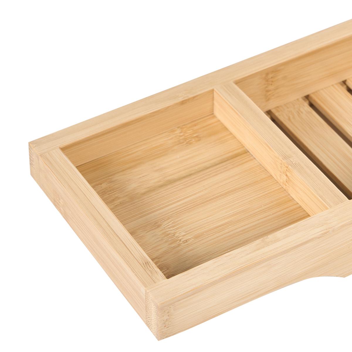 BADTABLETT Bambusholz Hellbraun Cauca - Hellbraun, Holz (70/5/15cm) - Beliani