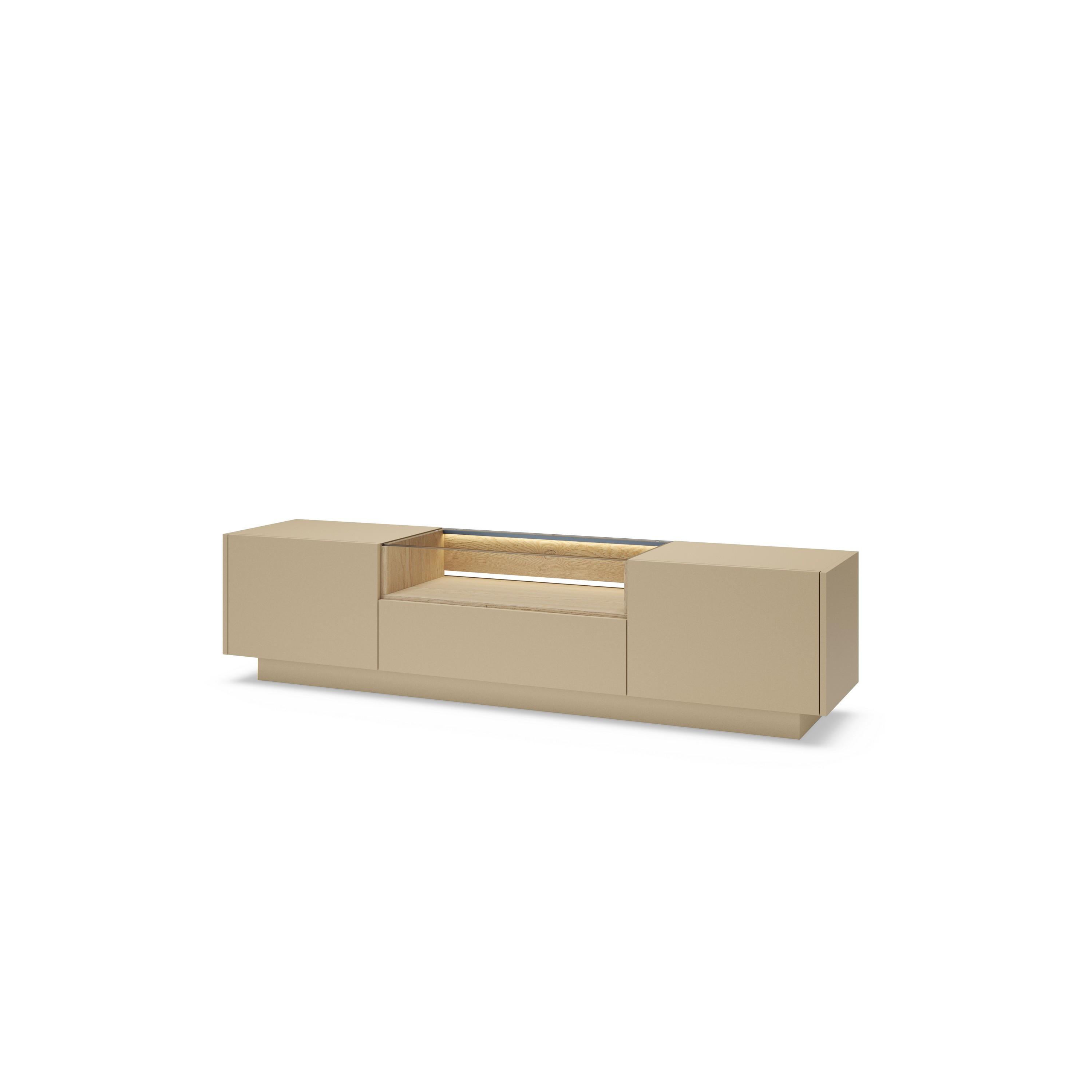 LOWBOARD PORTA 176,4/43,4/39,5 cm, Beige - Beige, Holzwerkstoff (176.4/43.4/39.5cm) - MASSENO