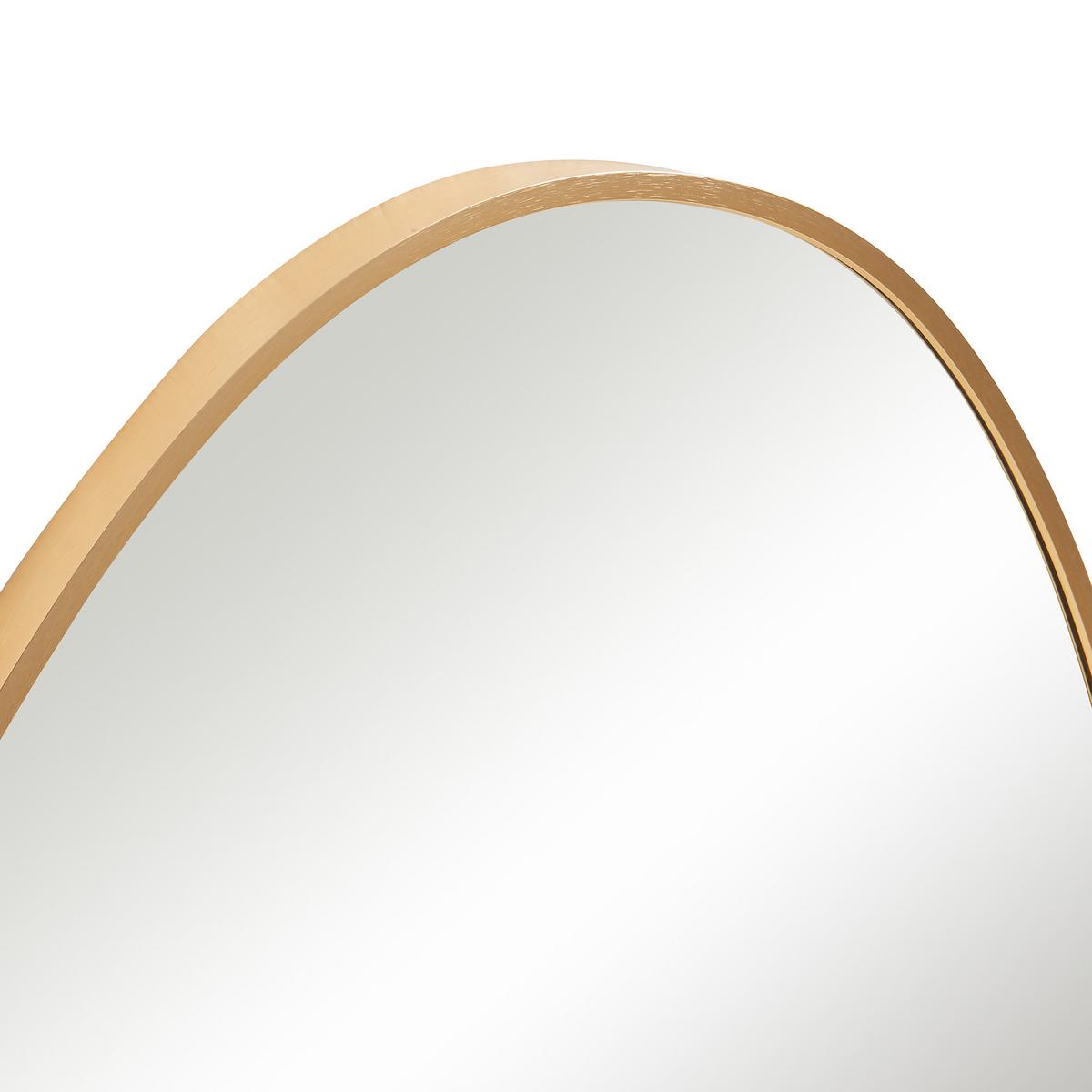 WANDSPIEGEL Lardkapihond - Goldfarben, Holzwerkstoff (53/75/3cm) - [en.casa]