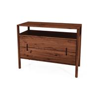 KOMMODE INA Wildeiche - Dunkelbraun, Holz (108/84/46cm) - byoak