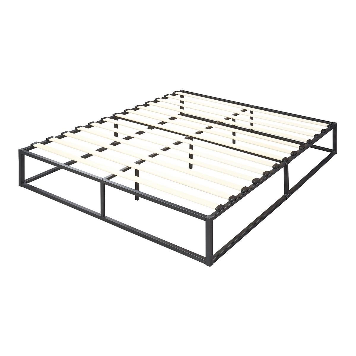 METALLBETT Kreta - Schwarz, Metall (160/200cm) - [en.casa]