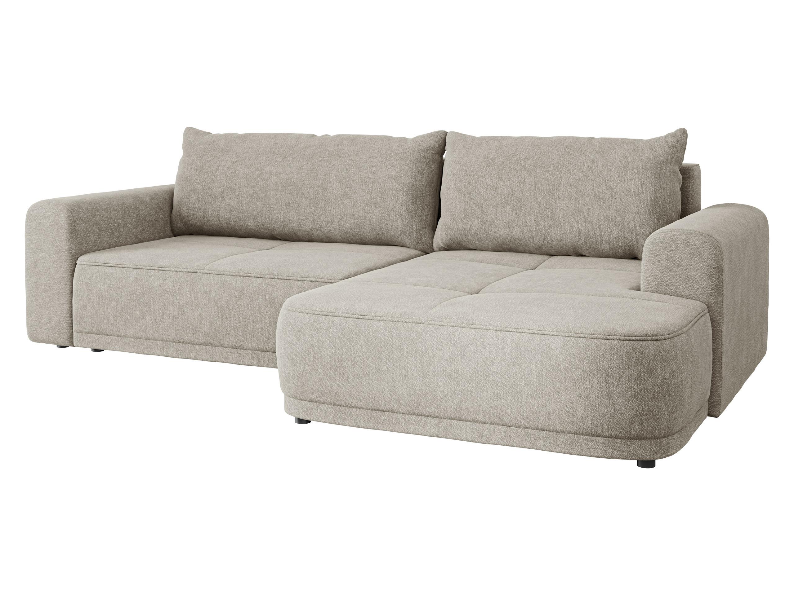 ECKSCHLAFSOFA Passo, Seite: Rechts - Schwarz/Naturfarben, Holz/Kunststoff (265/166cm) - MIRJAN24