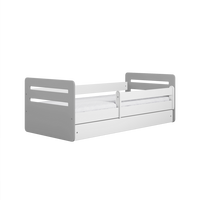 KINDERBETT Tomi MIX mit Schublade ohne Matratze Grau 90/65/144 - Grau, Holzwerkstoff (80/140cm) - RAUMHIRSCH FURNITURE
