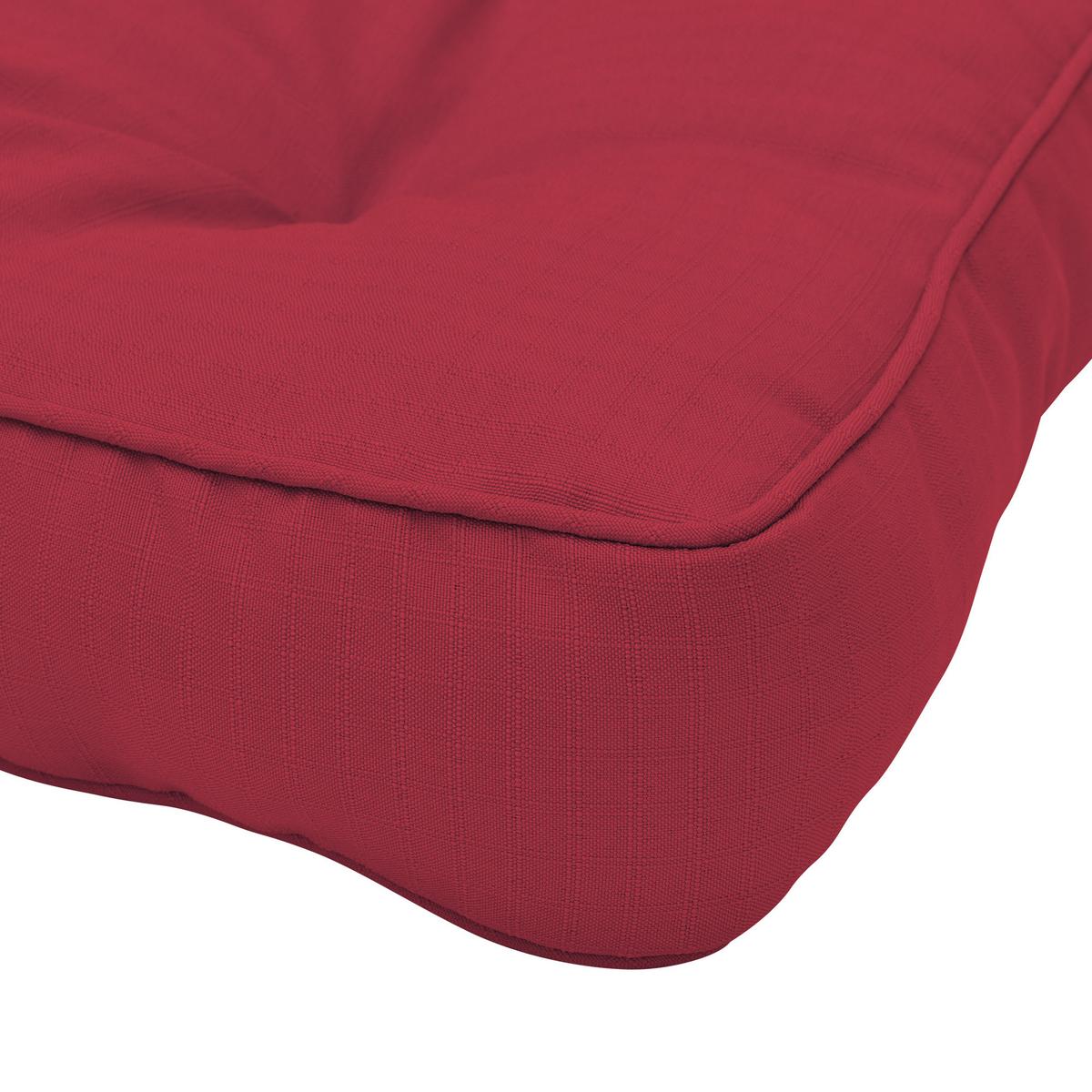 LOUNGEKISSEN Xluna Sitz 60/60/10 cm Rot - Rot, Textil (60/60/10cm) - Beautissu 
