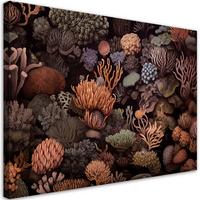 WANDBILD korallen ai - Multicolor, Textil (60/40cm) - Feeby