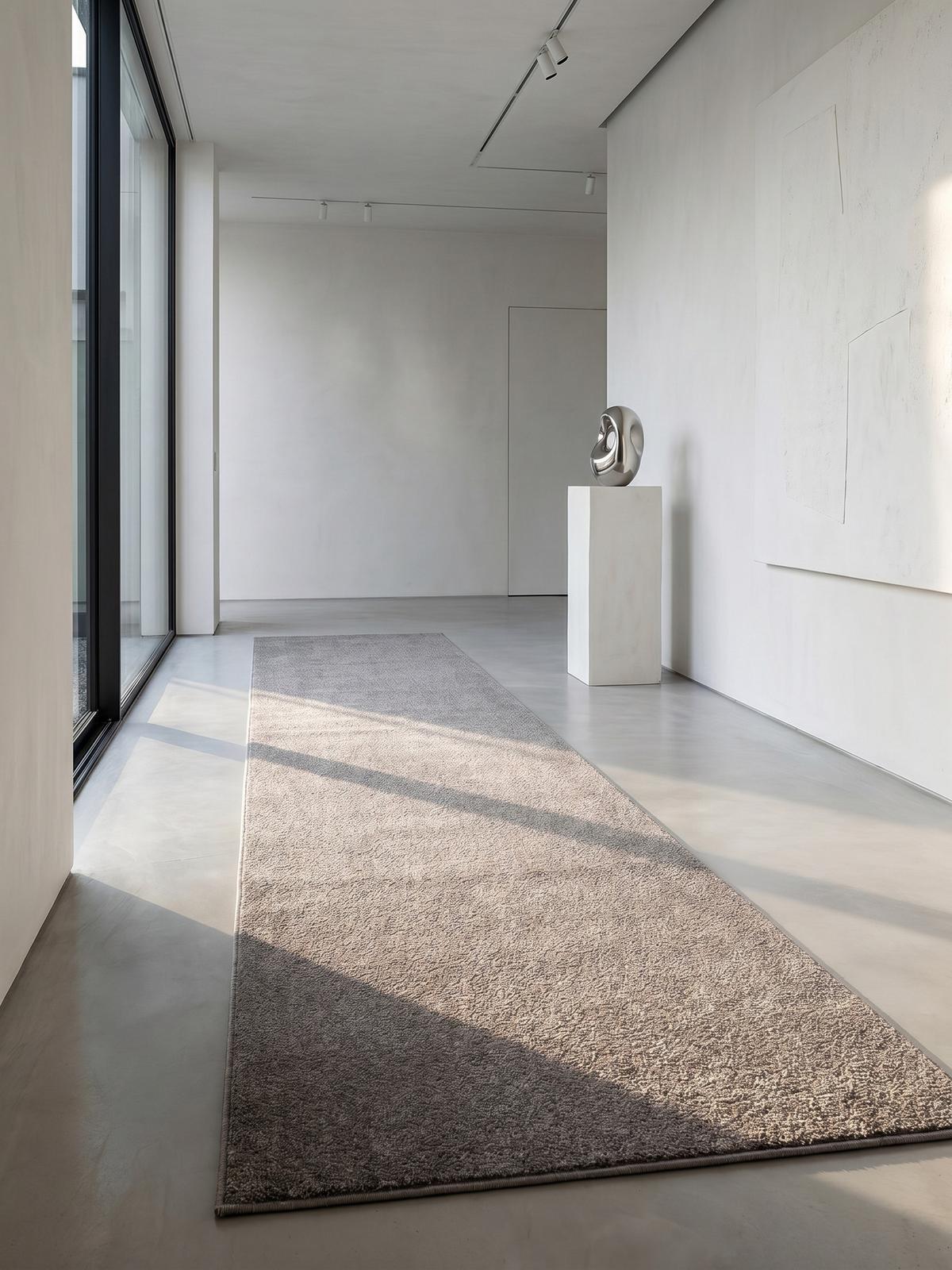 TEPPICH Kurzflor MAIN in Beige, einfarbig, 80 x 250 cm - Beige, Textil (250/80cm) - KADIMA DESIGN