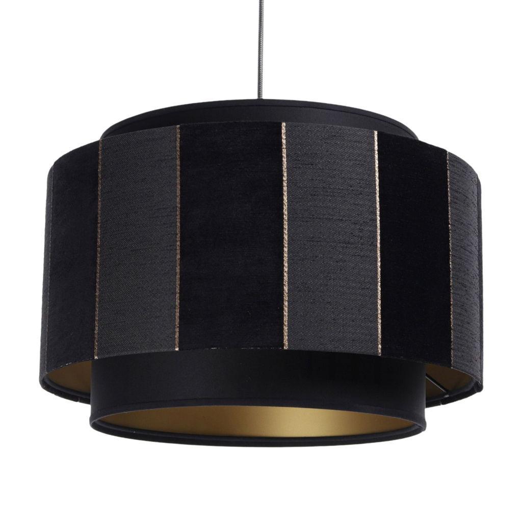 HÄNGELEUCHTE Gold 40/27 cm - Schwarz, Kunststoff (40/1/27cm) - ONZENO