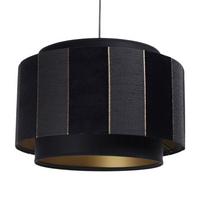 HÄNGELEUCHTE Gold 40/27 cm - Schwarz, Kunststoff (40/1/27cm) - ONZENO