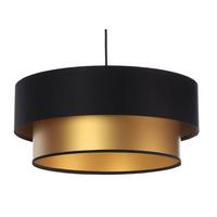 HÄNGELEUCHTE Gold 60/20 cm - Goldfarben/Schwarz, Kunststoff (60/1/20cm) - ONZENO