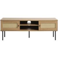 TV-LOWBOARD Mogest 120 cm - Beige/Schwarz, Holzwerkstoff/Kunststoff (120/43/40cm) - Selsey