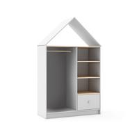 KLEIDERSCHRANK Estefania Weiß 110/45/180 cm - Weiß, Holz (45/180/110cm) - Calicosy