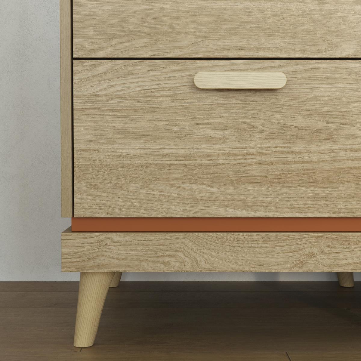 SCHREIBTISCH ACARA 120x50x79,5 cm Bürotisch Computertisch, Eichefarben - Eichefarben, Holzwerkstoff (50/120/79.5cm) - MASSENO