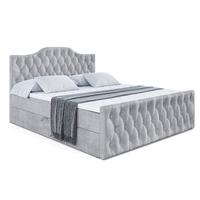 BOXBETT VILA-1-Z - 200x200 cm - H3 - Hellgrau - Hellgrau, Holzwerkstoff (200/200cm) - ALTDECOR