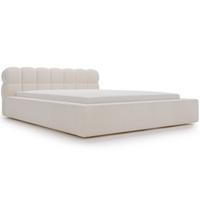 POLSTERBETT Plaza 180x200 Creme - Creme/Naturfarben, Holz/Kunststoff (180/200cm) - Graingold
