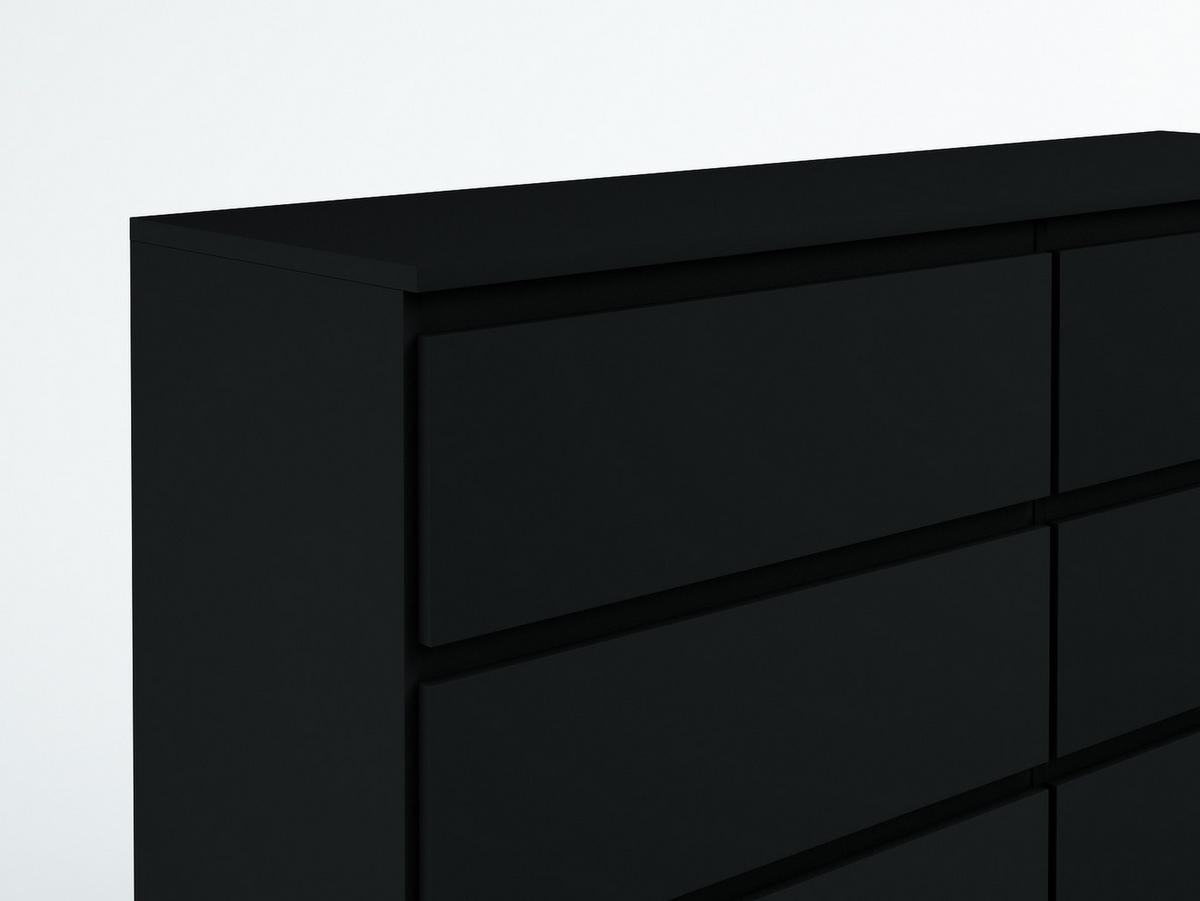KOMMODE Schwarz 139/102/39 - Schwarz, Holzwerkstoff (139/102/39cm) - RAUMHIRSCH FURNITURE