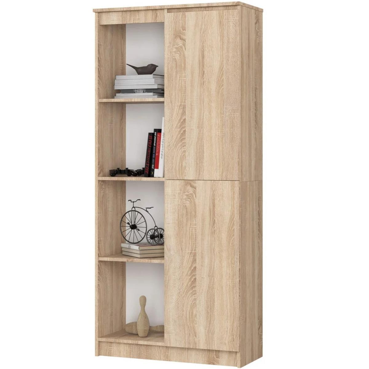 STANDREGAL Eiche Sonoma 180/80/35 - Sonoma Eiche, Holzwerkstoff (80/180/35cm) - RAUMHIRSCH FURNITURE