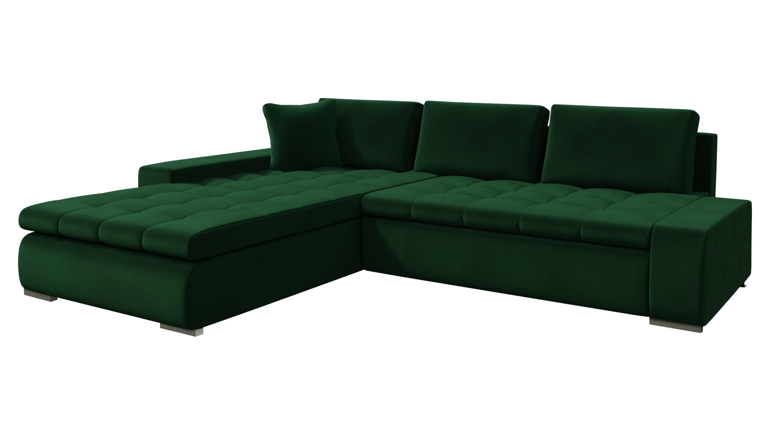 ECKSOFA Orkan - Waldgrün, Holz/Textil (302/213cm) - MIRJAN24