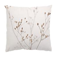 DEKOKISSEN Zarte Knospen am Wildblumenzweig 40/40 cm - Beige, Textil (40/40/10cm) - Bilderwelten