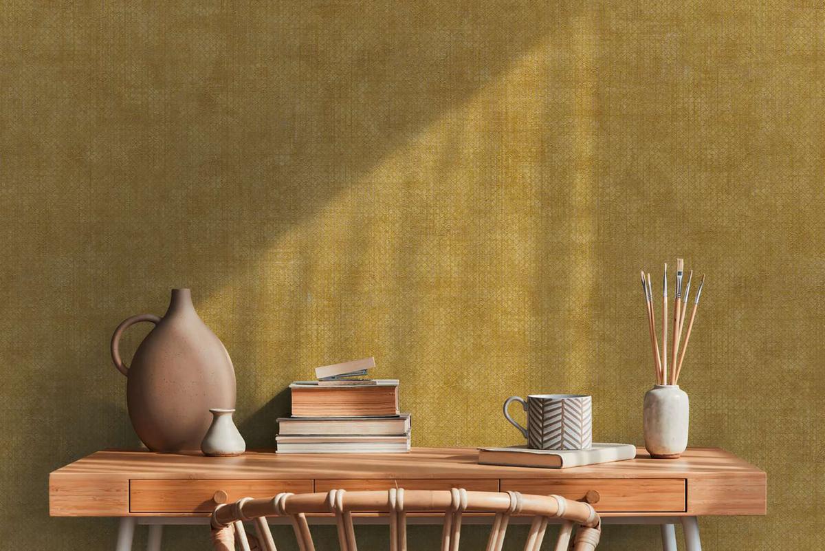 VLIESTAPETE Gelb 53/1005 cm - Gelb, Textil (53/1cm) - KUNSTLOFT