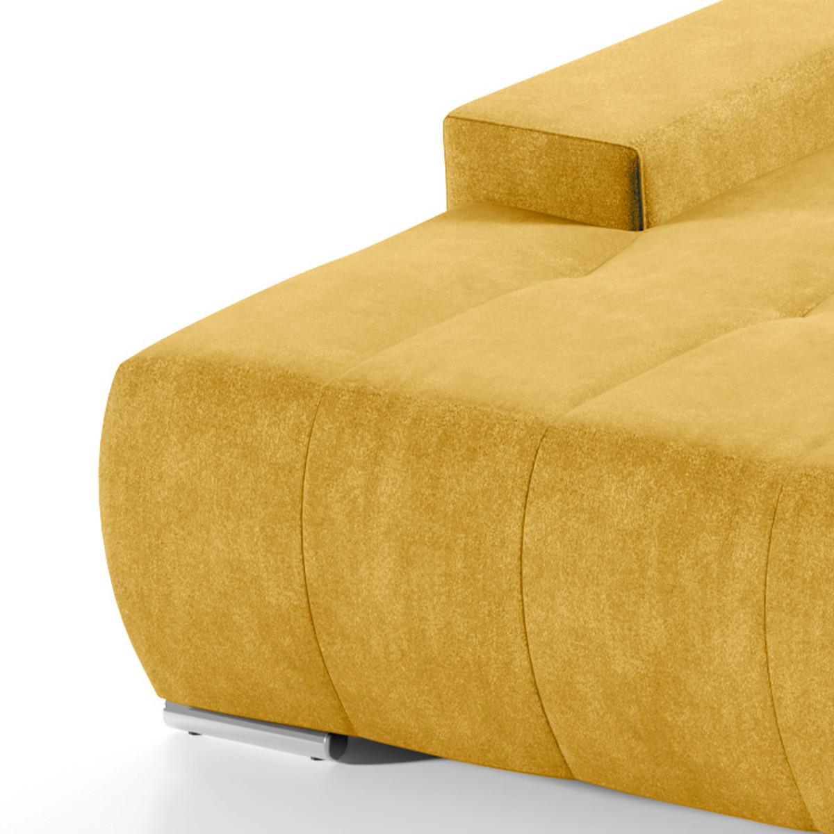 ECKSOFA Jonas 4 Sitzplätze Gelb - Gelb, Holzwerkstoff (265/185cm) - Petits-meubles