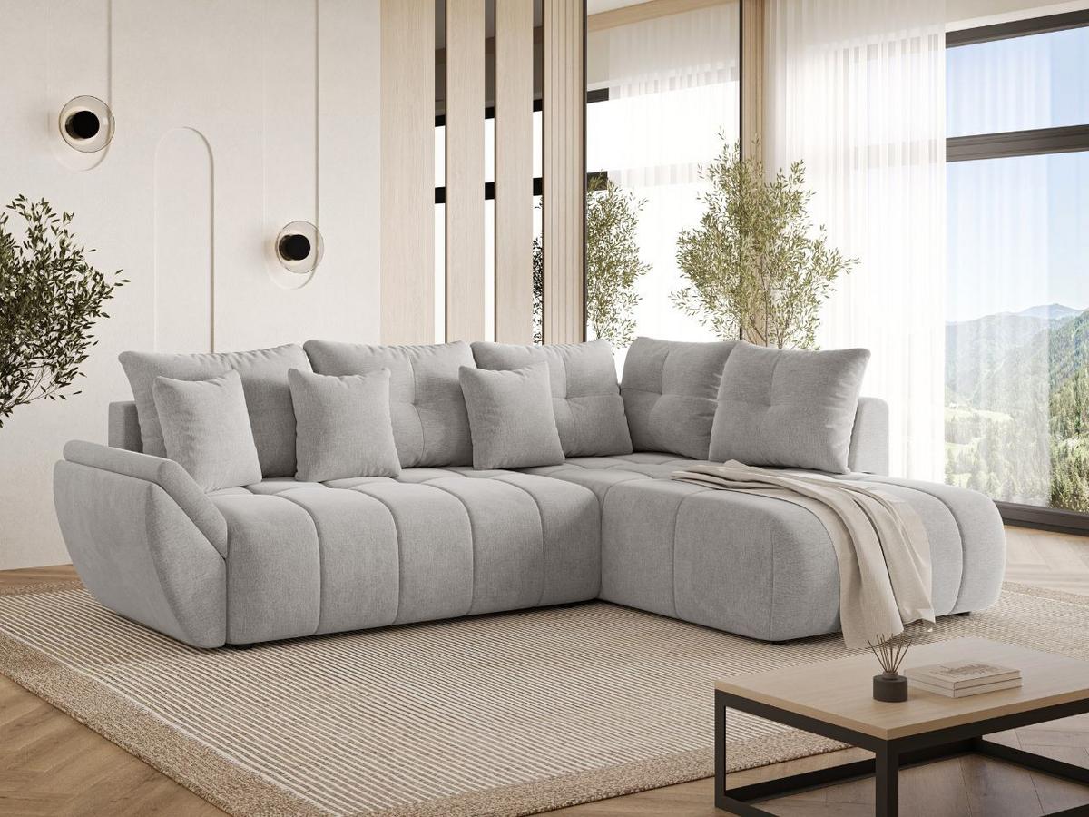 ECKSOFA Genoa Grau - Grau, Holz/Textil (266/190cm) - Graingold