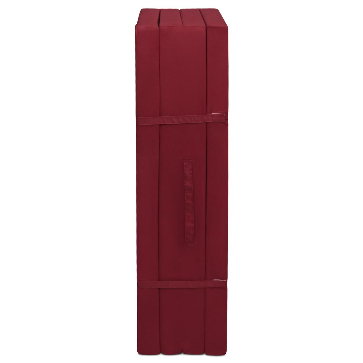 KLAPPMATRATZE Campix 195/120/7 cm Dunkelrot - Dunkelrot, Textil (195/120/7cm) - Beautissu 