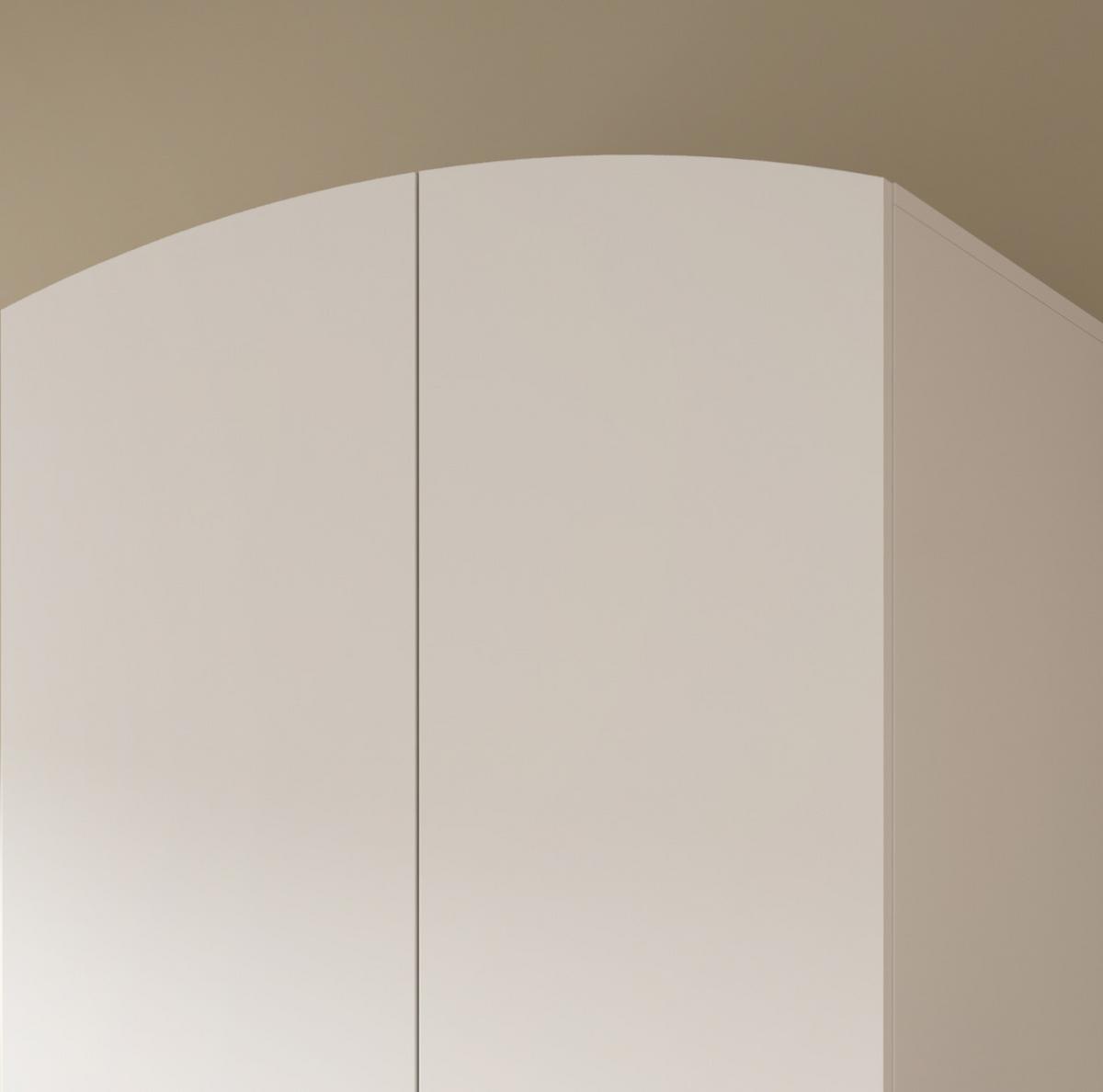 KLEIDERSCHRANK in weiß, Eiche Artsian 81 x 194 cm, Drehtürenschrank 2-türig skandinavisch - Eichefarben/Weiß, Holzwerkstoff (81/198/51cm) - Inn.Furn