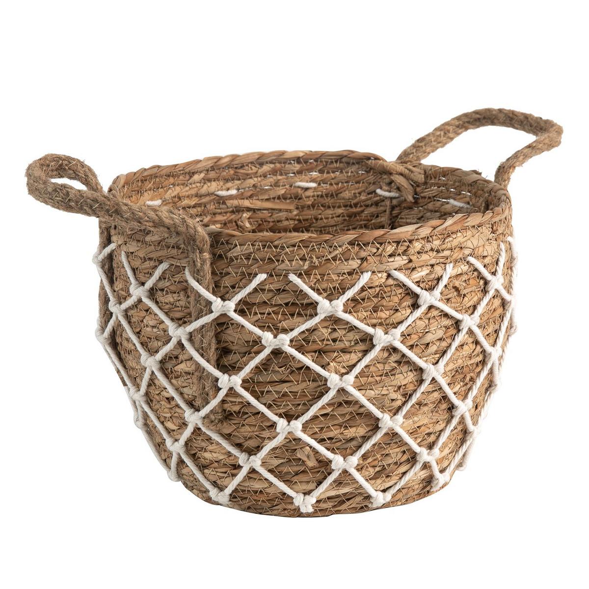 KÖRBE TAO 2er Set natur, weiß - Naturfarben, Naturmaterialen (24/19/24cm) - IDIMEX
