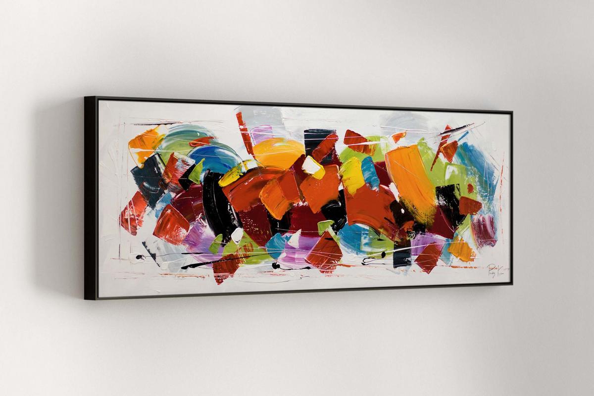 ÖLGEMÄLDE 150/50 cm - Multicolor, Holz/Textil (150/50cm) - KUNSTLOFT
