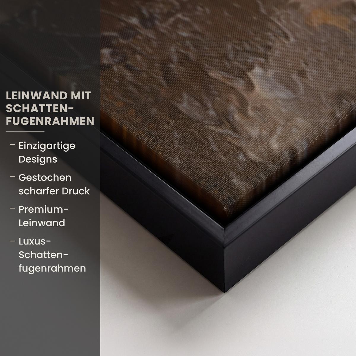 LEINWAND Bilder mit Rahmen - Ölgemälde - Frau - Wein - 80x120 - Hellbraun, Textil (80/120cm) - MuchoWow