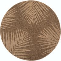 TEPPICH Outdoor ARLBERG in Braun, in Jute-Optik, Ø 200 cm - Braun, Textil (200/200cm) - KADIMA DESIGN
