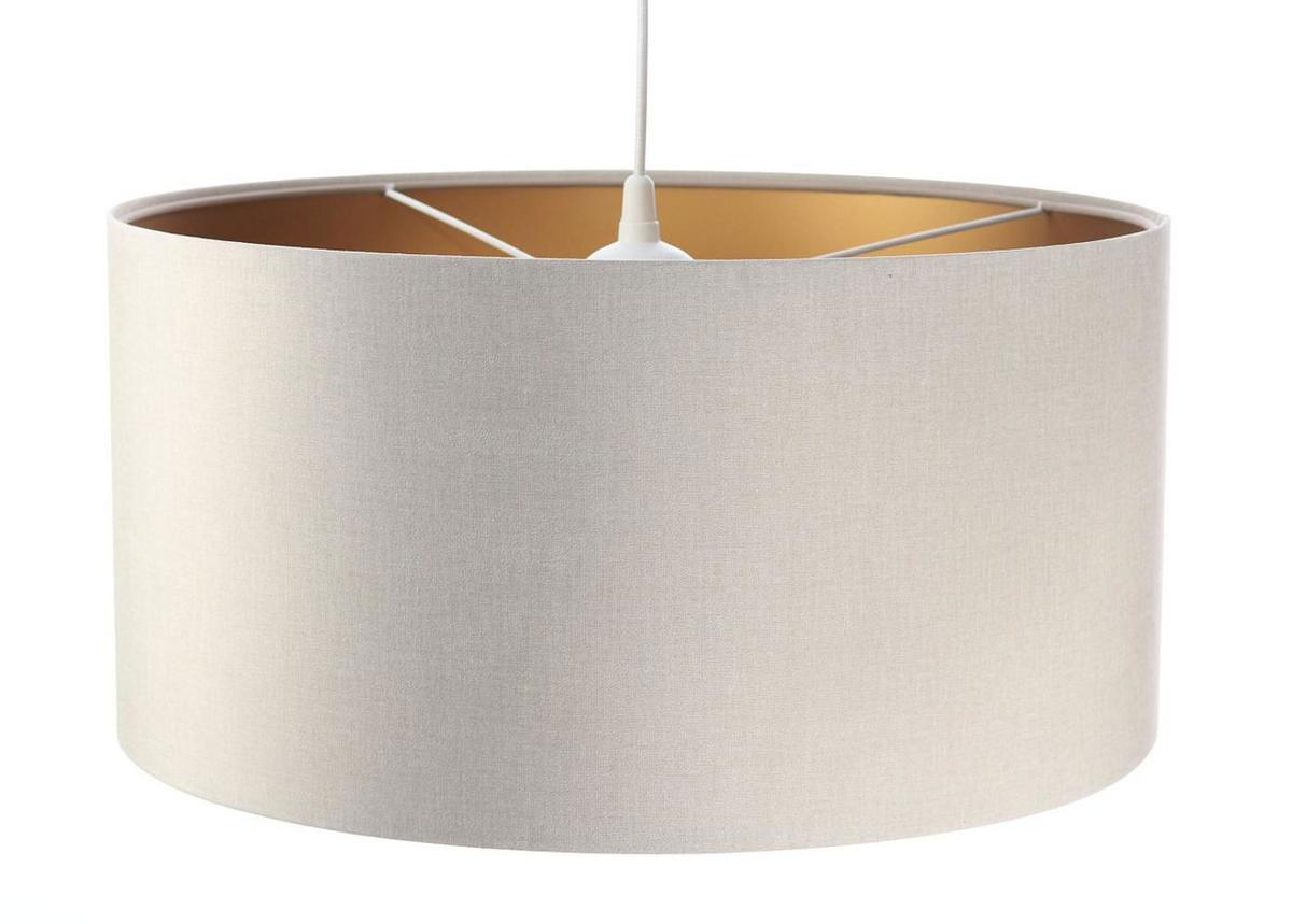 HÄNGELEUCHTE Gold 50/25 cm - Beige/Goldfarben, Kunststoff (50/0.8/25cm) - ONZENO