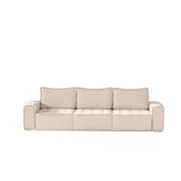 SOFA Sande In Raven - Creme, Holzwerkstoff/Textil (292/85/90cm) - Fun Möbel