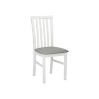 STUHL Milano I, Holzfarbe: Weiß - Weiß/Grau, Holz (43/93/40cm) - MIRJAN24