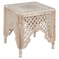 BEISTELLTISCH heller Holzfarbton quadratisch 40/40 cm Kadma - Hellbraun, Holz (40/40/40cm) - Beliani