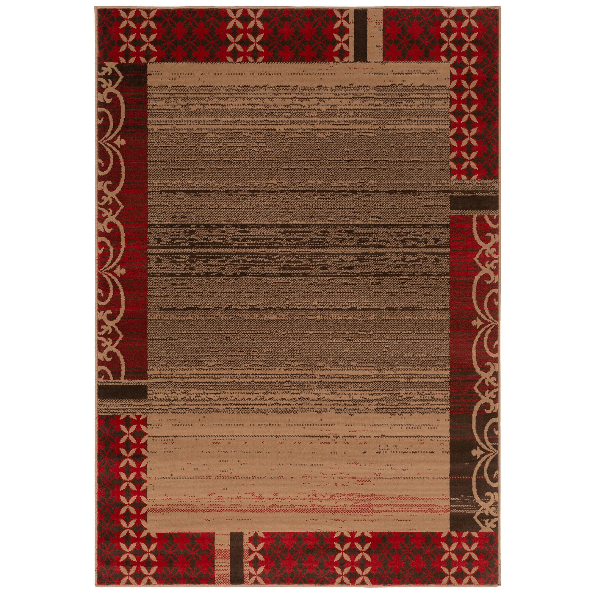 DESIGNER TEPPICH SAMBA MODERN BORDÜRE - Rot, Textil (80/150cm) - Pergamon