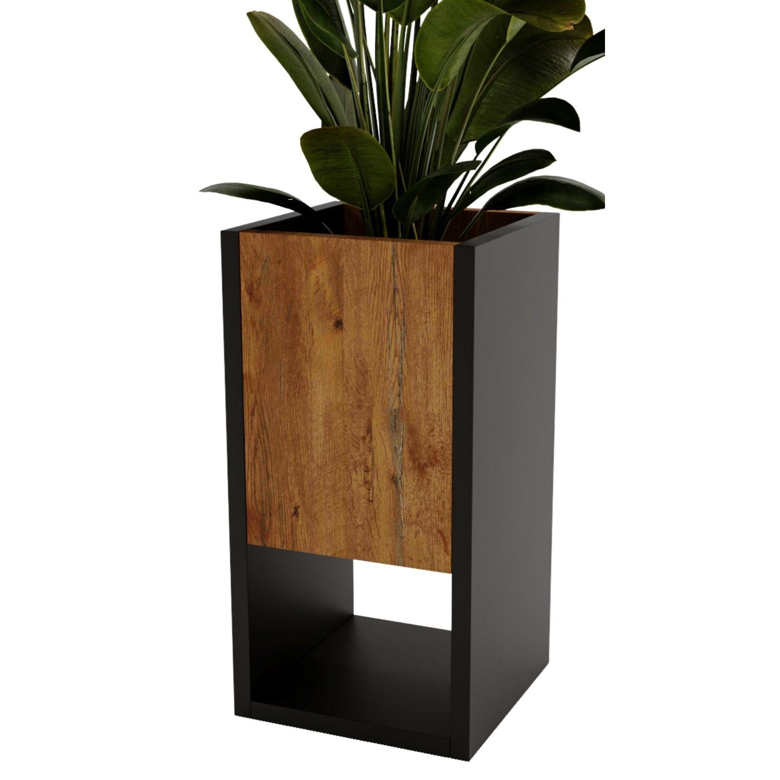 BLUMENKASTEN - Nussbaumfarben, Holzwerkstoff (22.6/45/22.62cm) - RAUMHIRSCH FURNITURE