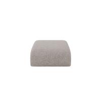 POUF MIRA-PUF 91x89x40 Hellgrau cm Velours Modular Sitzhocker - Hellgrau/Schwarz, Holzwerkstoff/Kunststoff (91/40/89cm) - ALTDECOR