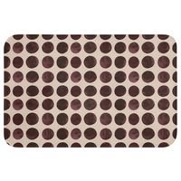 WC-VORLEGER Polka dots - Muster - Braun Toilettenvorleger 60x40 cm - Bordeaux, Textil (60/1cm) - OnlyWow