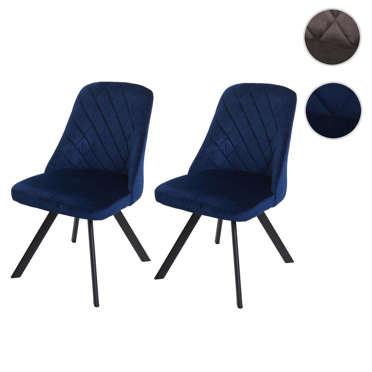 ESSZIMMERSTUHL Blau - Blau, Textil (48/84/51cm) - MCW