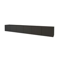 LOWBOARD KITO-W 3x100x40x40 cm - Schwarz - Schwarz, Holzwerkstoff (300/40/40cm) - ALTDECOR