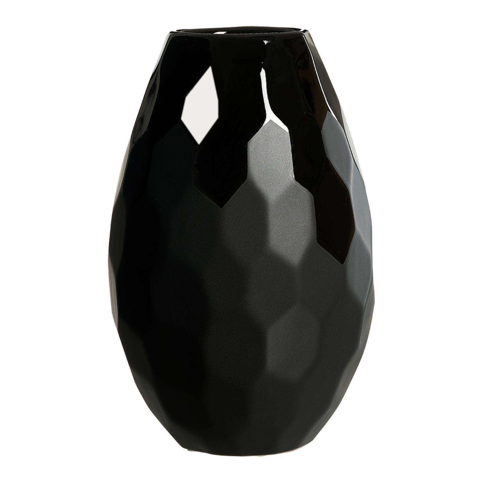 VASE Onyx schwarz 26 cm - Schwarz, Keramik (26cm) - Ritzenhoff Breker