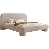 POLSTERBETT mit Bettkasten Fredo 140x200 cm - Beige, Holzwerkstoff/Textil (140/200cm) - Selsey