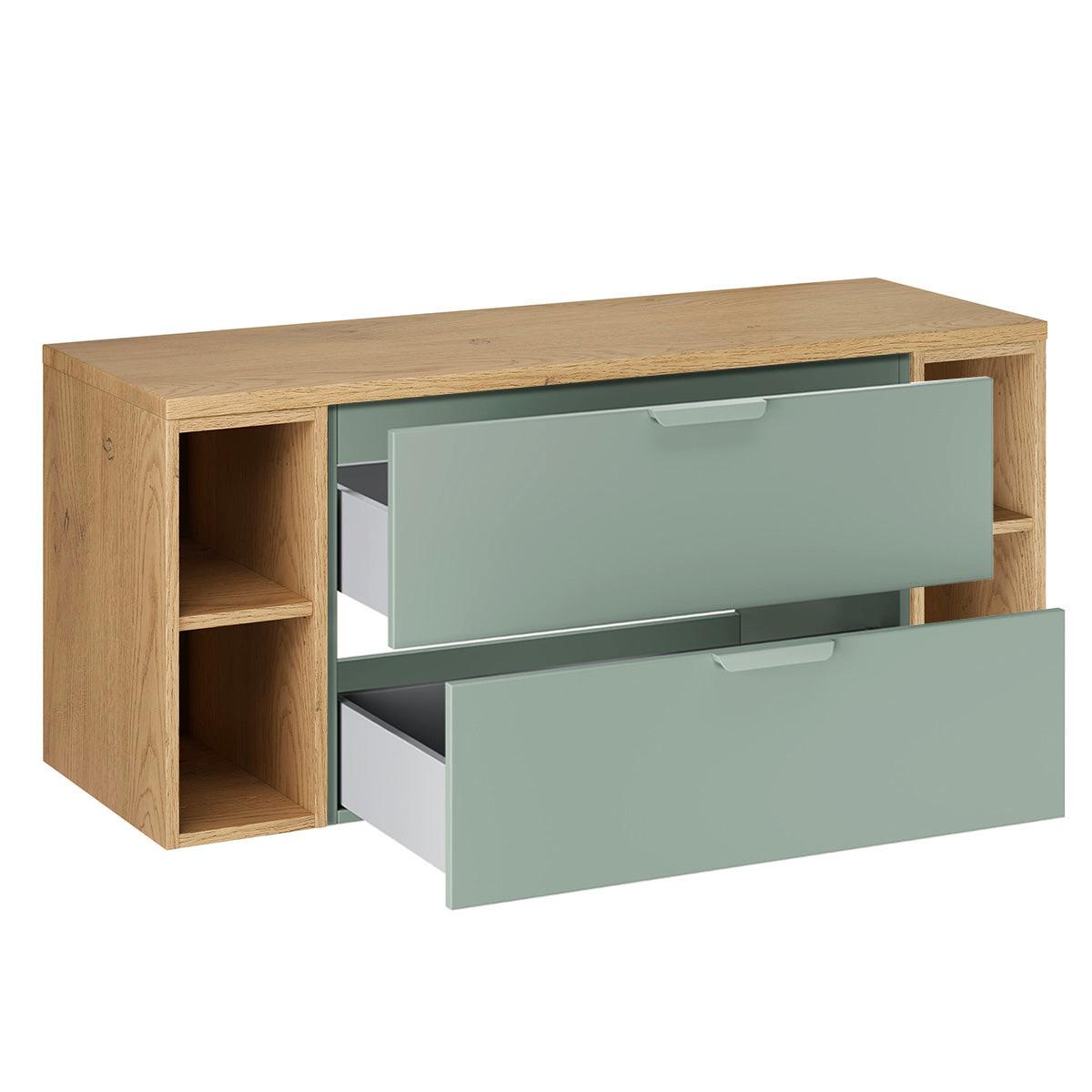WASCHTISCHUNTERSCHRANK 120.6cm Oria Grün - Grün, Holzwerkstoff (120.6/50/46.5cm) - Petits-meubles