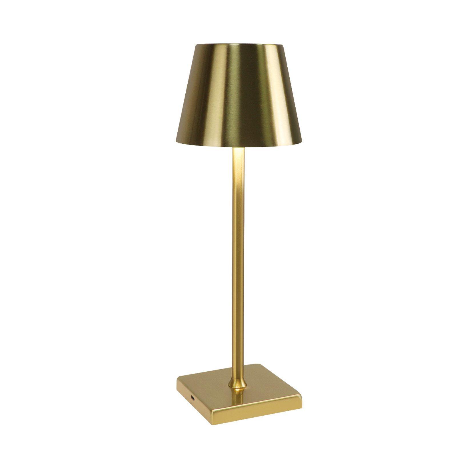 TISCHLAMPE Helligthos 11.9/10.0/35.5 cm - Goldfarben, Metall (35.5/11.9/10cm) - ZMH