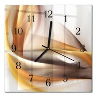 WANDUHR aus Glas 30x30 cm - Abstraktion - Multicolor, Glas (30/30/0.4cm) - TULUP