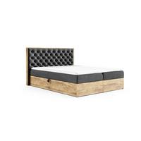 BOXBETT Diona Faro - Schwarz, Holzwerkstoff/Textil (160/200cm) - Fun Möbel